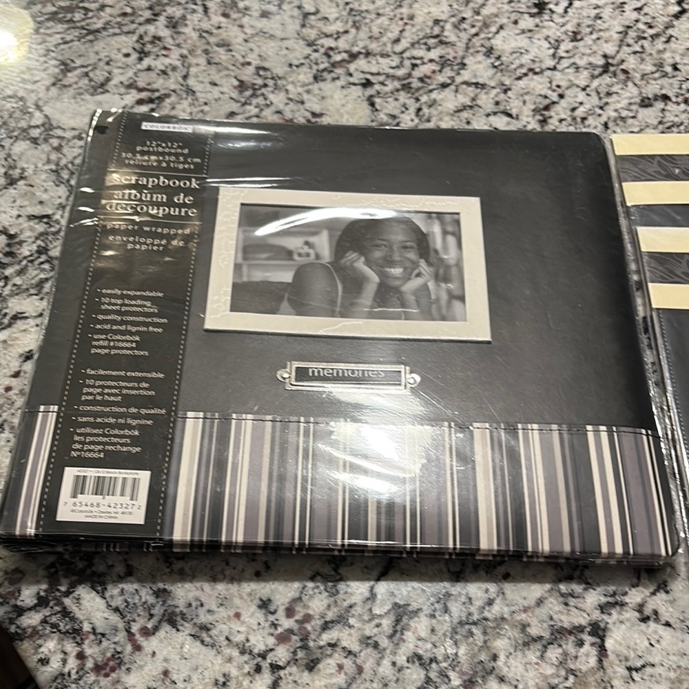 Black and Gray Scrapbook Album
